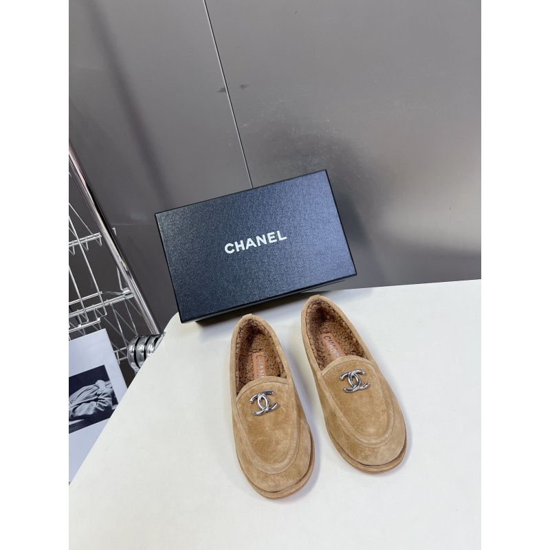 Ch*el leather shoes